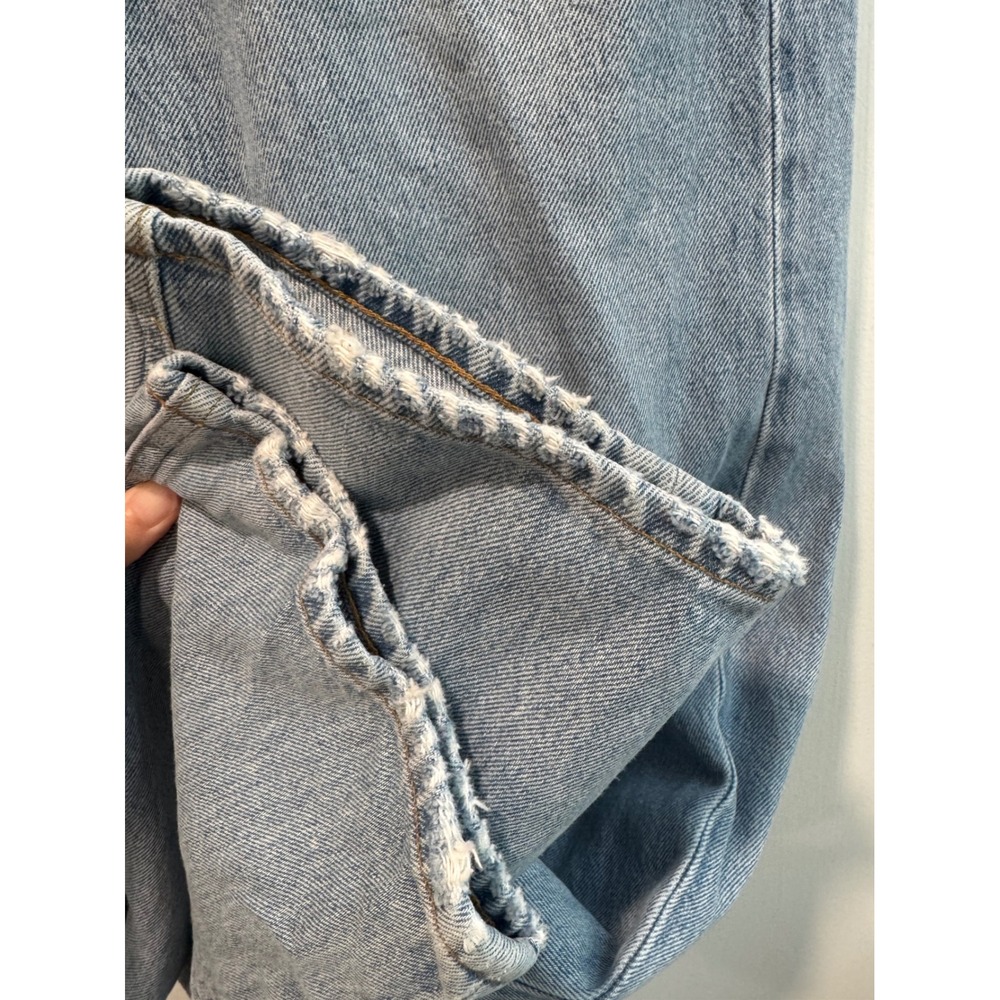 AGOLDE Lettuce Waistband Jean Light Wash Organic Cotton Straight Leg size 26 - Picture 11 of 11